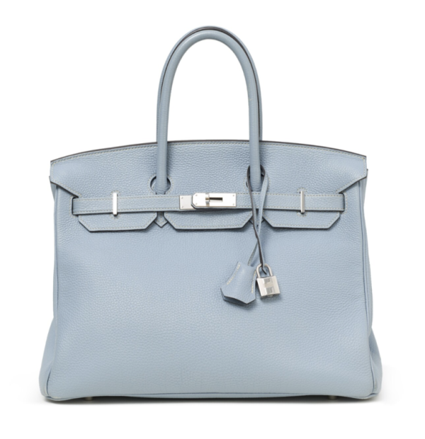 Hermès Birkin 35 Bleu Lin Togo and Palladium Hardware