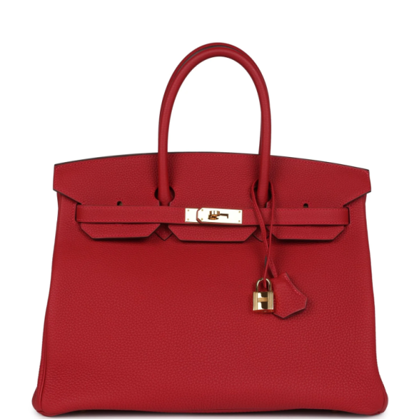 Hermès Birkin 35 Rouge Togo Gold Hardware