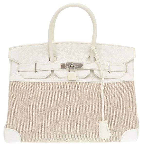 Hermès Birkin 35 White Togo and Craie Palladium Hardware