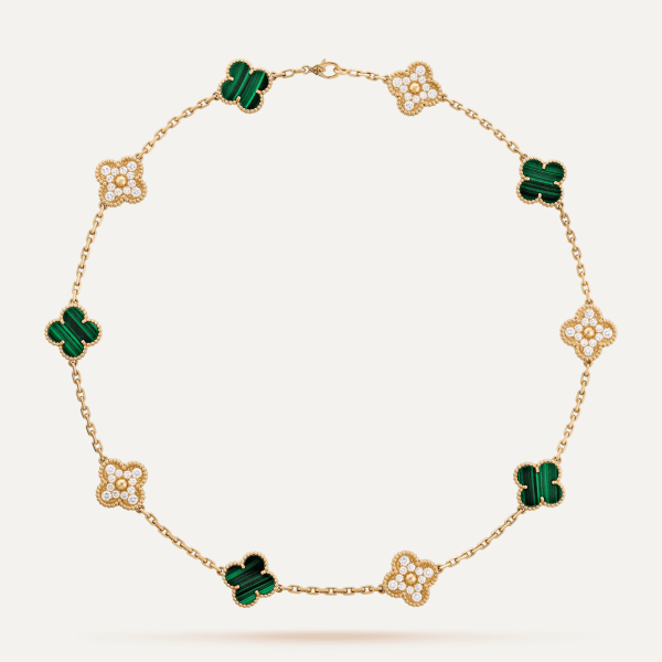 Van Cleef & Arpels Vintage Alhambra necklace, 10 motifs 3