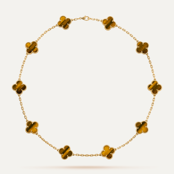 Van Cleef & Arpels Vintage Alhambra necklace, 10 motifs 8