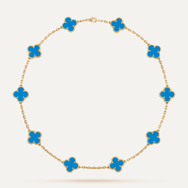 Van Cleef & Arpels Vintage Alhambra necklace, 10 motifs 4