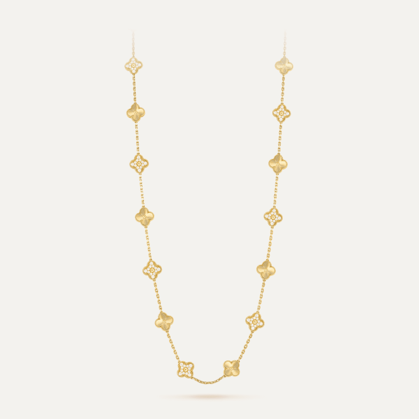 Van Cleef & Arpels Vintage Alhambra long necklace, 20 motifs 2