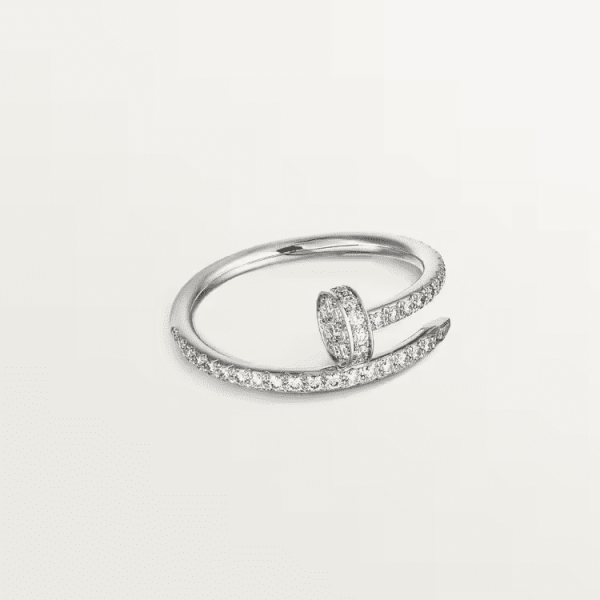 Cartier Juste un Clou ring, small model, half-paved
