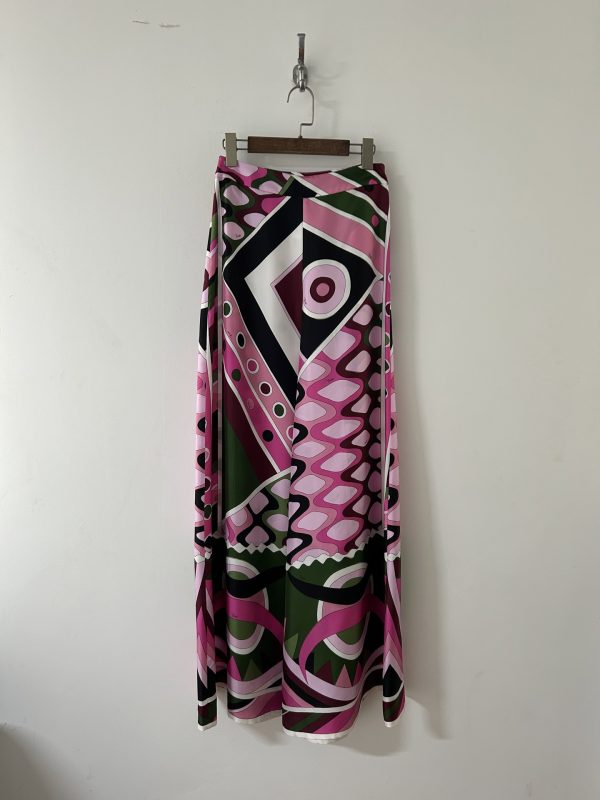 PUCCI Vivara print silk twill wide-leg pants 342983
